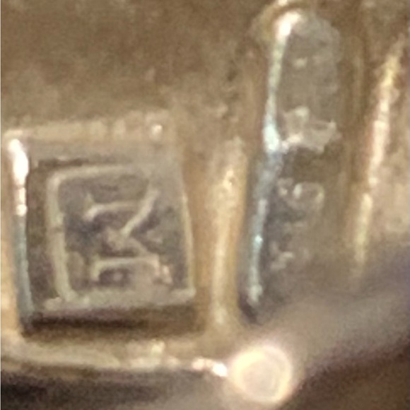 Vintage Sterling Silver Boho style chunky ring - stamped M and 925. Size 7 - Picture 8 of 9